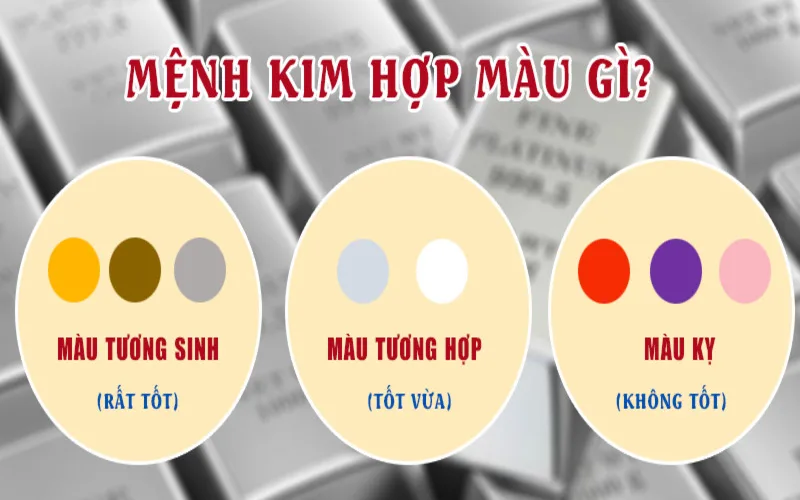 menh kim hop mau gi cach chon mau phong thuy giup thu hut tai loc may man